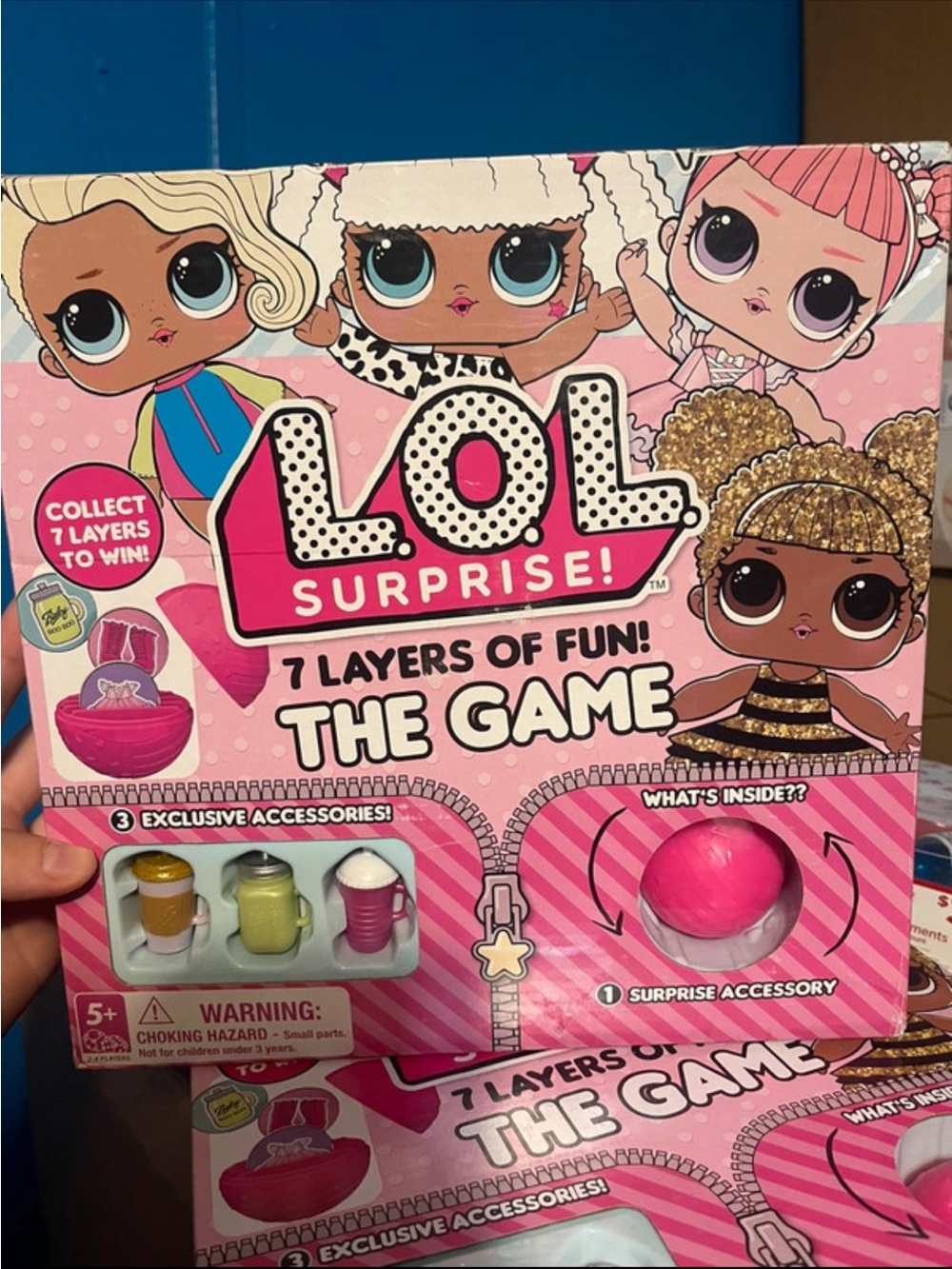 L.O.L. Surprise! Pink Play Game Box with Gold and White Accents